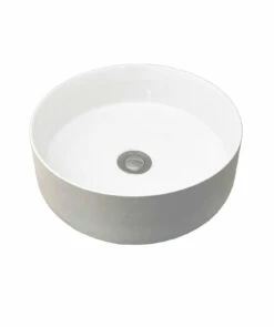 Seima Ceramic Above Counter Basin Round Gloss White Texture Sonas 191006