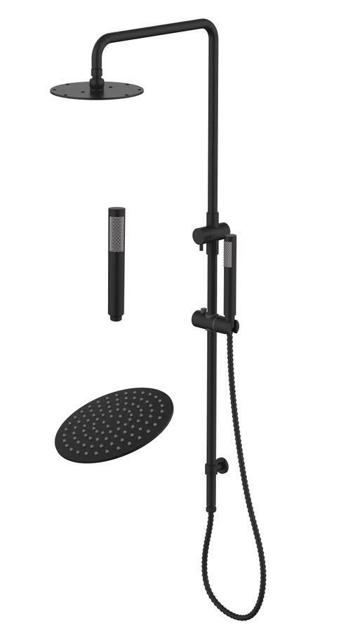 Best BM Round Shower Set Single Function Handset 200mm BSS04 Matte Black 3 Best BM Round Shower Set Single Function Handset 200mm BSS04 Matte Black