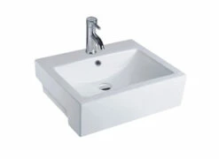 Best BM Semi Recessed Basin Vitreous China 540mm X 445mm BA320