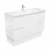 Fienza Jolie Fingerpull 1200 Bathroom Vanity On Kickboard Satin White JOL120ZK -Bathroom Supplies Sales 2024 BA7014
