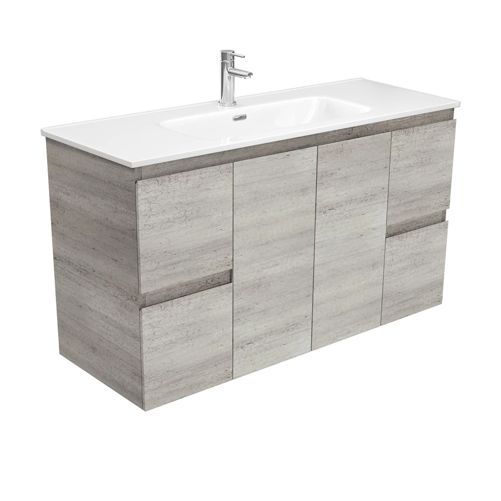 Fienza Jolie Edge 1200 Bathroom Wall Hung Vanity Industrial Grey JOL120X 3 Fienza Jolie Edge 1200 Bathroom Wall Hung Vanity Industrial Grey JOL120X