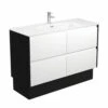 Fienza Jolie Amato 1200 Bathroom Vanity On Kickboard Satin Black Panels JOL120BWBK 1 Fienza Jolie Amato 1200 Bathroom Vanity On Kickboard Satin Black Panels JOL120BWBK -Bathroom Supplies Sales 2024 BA7034
