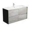 Fienza Jolie Amato 1200 Bathroom Wall Hung Vanity Satin Black Panels JOL120BXB -Bathroom Supplies Sales 2024 BA7043