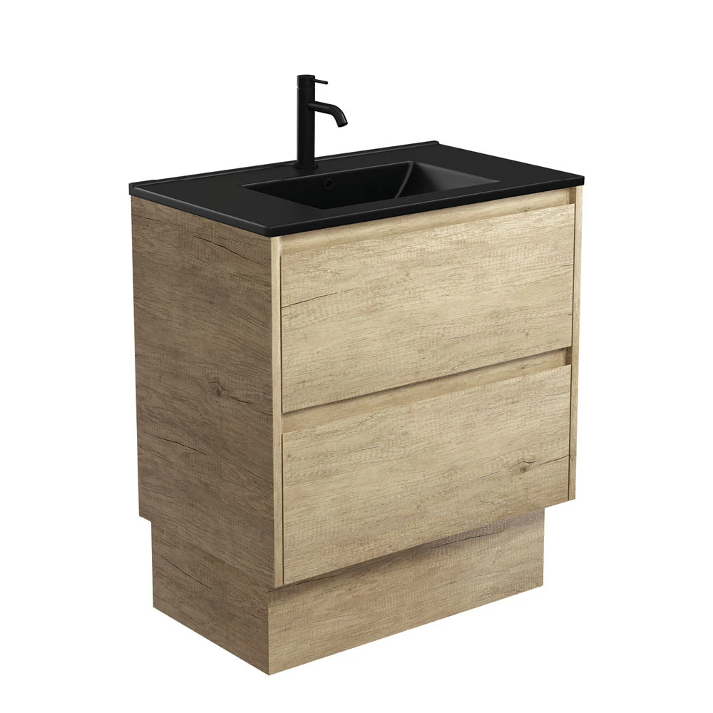 Fienza Dolce Amato 750 Vanity On Kickboard Scandi Oak TCLB75BSK 3 Fienza Dolce Amato 750 Vanity On Kickboard Scandi Oak TCLB75BSK
