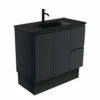 Fienza Dolce Fingerpull 900 Vanity On Kickboard Satin Black TCLB90ZBKR -Bathroom Supplies Sales 2024 BA7152