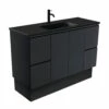 Fienza Dolce Fingerpull 1200 Vanity On Kickboard Satin Black TCLB120ZBK -Bathroom Supplies Sales 2024 BA7190