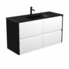 Fienza Dolce Amato 1200 Wall Hung Vanity Satin Black Panels TCLB120BWB -Bathroom Supplies Sales 2024 BA7203