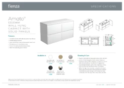 Fienza Dolce Amato 1200 Wall Hung Vanity Industrial Grey TCLB120BX 6 Fienza Dolce Amato 1200 Wall Hung Vanity Industrial Grey TCLB120BX -Bathroom Supplies Sales 2024 BA7209