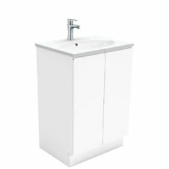 Fienza Rotondo Fingerpull Vanity On Kickboard Gloss White ROT60C