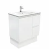 Fienza Rotondo Fingerpull 750 Vanity On Kickboard Satin White ROT75ZKR 2 Fienza Rotondo Fingerpull 750 Vanity On Kickboard Satin White ROT75ZKR -Bathroom Supplies Sales 2024 BA7235