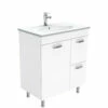 Fienza Rotondo Unicab 750 Vanity On Legs Gloss White ROT75NLWR -Bathroom Supplies Sales 2024 BA7273