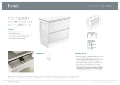 Fienza Rotondo Hampton 900 Vanity On Kickboard Satin White ROT90TK 6 Fienza Rotondo Hampton 900 Vanity On Kickboard Satin White ROT90TK -Bathroom Supplies Sales 2024 BA7285