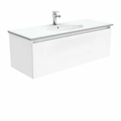 Fienza Rotondo Manu 1200 Wall Hung Vanity Gloss White ROT120H