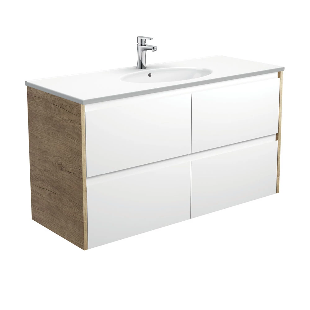Fienza Rotondo Amato 1200 Wall Hung Vanity Scandi Oak Panels ROT120BWS 3 Fienza Rotondo Amato 1200 Wall Hung Vanity Scandi Oak Panels ROT120BWS