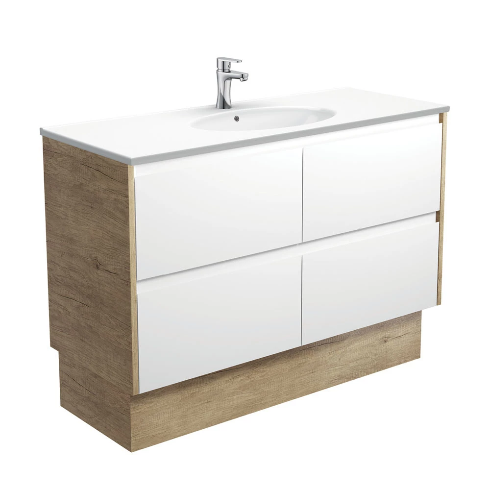 Fienza Rotondo Amato 1200 Vanity On Kickboard Scandi Oak Panels ROT120BWSK 3 Fienza Rotondo Amato 1200 Vanity On Kickboard Scandi Oak Panels ROT120BWSK