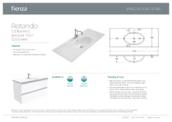 Fienza Rotondo Amato 1200 Vanity On Kickboard Scandi Oak ROT120BSK 7 Fienza Rotondo Amato 1200 Vanity On Kickboard Scandi Oak ROT120BSK -Bathroom Supplies Sales 2024 BA7345 1