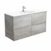 Fienza Rotondo Amato 1200 Wall Hung Vanity Industrial Grey ROT120BX -Bathroom Supplies Sales 2024 BA7348