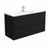 Fienza Rotondo Amato 1200 Wall Hung Vanity Satin Black ROT120BB 2 Fienza Rotondo Amato 1200 Wall Hung Vanity Satin Black ROT120BB -Bathroom Supplies Sales 2024 BA7354