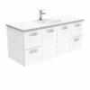 Fienza Rotondo Unicab 1200 Wall Hung Vanity Gloss White ROT120J -Bathroom Supplies Sales 2024 BA7358