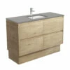 Fienza Sarah Dove Grey Undermount Amato 1200 Vanity On Kickboard Scandi Oak SD120BSK
