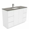 Fienza Sarah Dove Grey Undermount Fingerpull 1200 Vanity On Kickboard Gloss White SD120C -Bathroom Supplies Sales 2024 BA7523