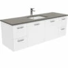Fienza Sarah Dove Grey Undermount Single Bowl UniCab1500 Wall Hung Vanity White SD150JS -Bathroom Supplies Sales 2024 BA7551
