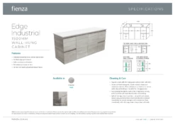 Fienza Sarah Dove Grey Undermount Double Bowl Edge 1500 Wall Hung Vanity Industrial Grey SD150XD 7 Fienza Sarah Dove Grey Undermount Double Bowl Edge 1500 Wall Hung Vanity Industrial Grey SD150XD -Bathroom Supplies Sales 2024 BA7561