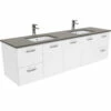 Fienza Sarah Dove Grey Undermount Double Bowl UniCab 1800 Wall Hung Vanity Gloss White SD180JD 2 Fienza Sarah Dove Grey Undermount Double Bowl UniCab 1800 Wall Hung Vanity Gloss White SD180JD -Bathroom Supplies Sales 2024 BA7567