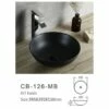 Sunny Group Ceramic Basin Above Counter Round Matt Black CB-126-MB 1 Sunny Group Ceramic Basin Above Counter Round Matt Black CB-126-MB -Bathroom Supplies Sales 2024 BA7720