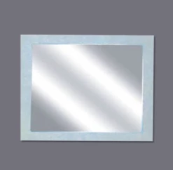 Sunny Group Bathroom Wall Mirror With Gloss White Poly Frame 450mm X 600mm KS-6045