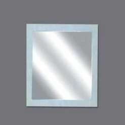 Sunny Group Bathroom Wall Mirror With Gloss White Poly Frame 600mm X 7500mm KS-6075