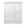 Sunny Group Sammy 750 Freestanding Bathroom Vanity Gloss White With Ceramic Top SK7-750W-SD