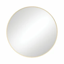 Fienza Urban Brass Round Framed Mirror 800 Bathroom Mirror FMR80UB