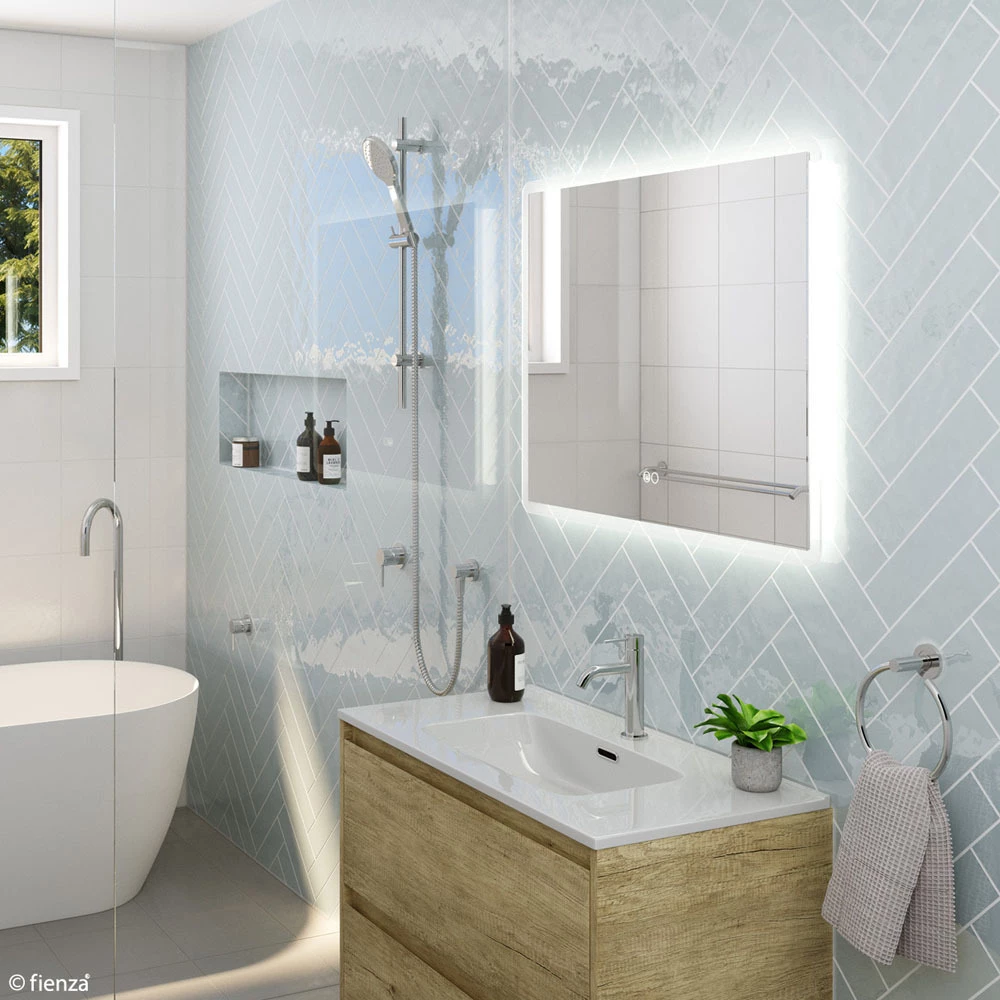 Fienza Luciana 1400mm X 700mm LED Bathroom Mirror With Demister & Touch Sensor LED02-140 4 Fienza Luciana 1400mm X 700mm LED Bathroom Mirror With Demister & Touch Sensor LED02-140 - Image 2