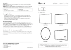 Fienza Antonia Oval LED Bathroom Mirror With Demister & Touch Sensor 600mm X 800mm LED03 -Bathroom Supplies Sales 2024 BA8039 1