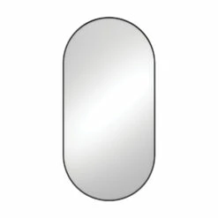 Fienza Empire Matte Black Framed Bathroom Mirror 600mm X 1200mm FMP60120B