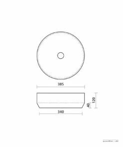 Seima Aurora 385 Smoky Taupe Ceramic Above Counter Basin Round 192029 -Bathroom Supplies Sales 2024 BA8099 2