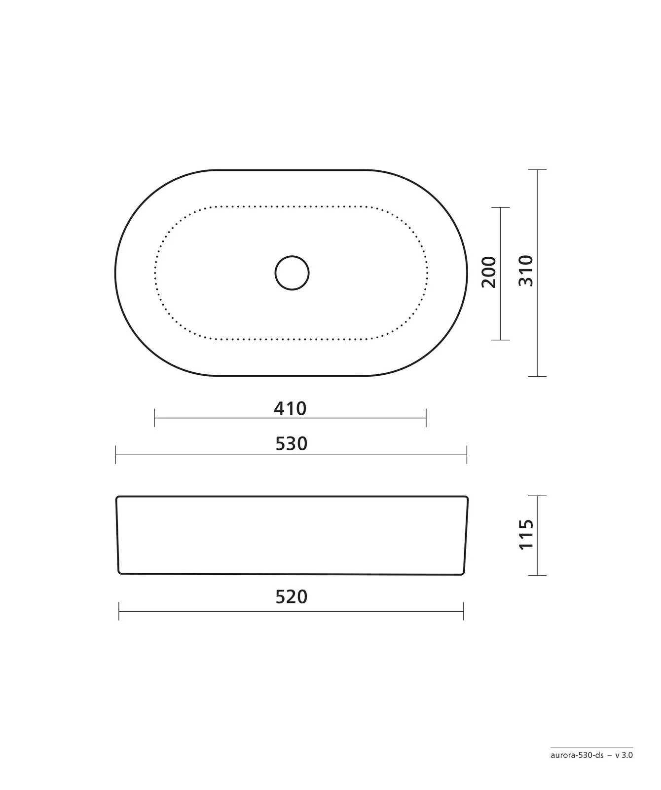 Seima Aurora 530 Smoky Taupe Ceramic Above Counter Basin 192070 5 Seima Aurora 530 Smoky Taupe Ceramic Above Counter Basin 192070 - Image 3