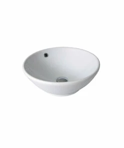 Seima Ios 005 Gloss White Ceramic Above Counter Basin Round Integrated Overflow 191433