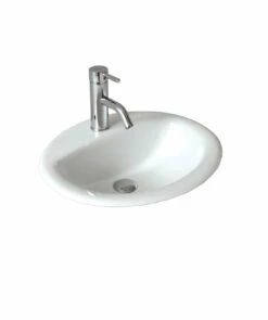 Seima Chiois 201 Inset Above Counter Basin Oval Gloss White 191468