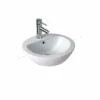 Seima Chiois 205 Semi Recessed Basin Oval Gloss White One Tap Hole 191472 -Bathroom Supplies Sales 2024 BA8116