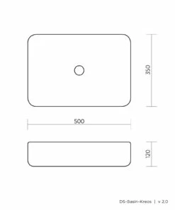 Seima Kreos Midnight Natural Sone Above Counter Basin 191099 -Bathroom Supplies Sales 2024 BA8122 2