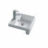 Seima Kyra 215 White Ceramic Semi Recessed Basin Square One Tap Hole 191486 -Bathroom Supplies Sales 2024 BA8131