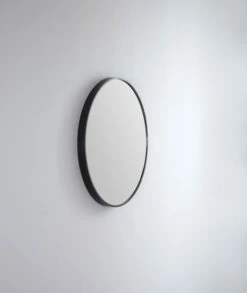 Remer 610mm Bathroom Mirror Matte Black Frame Modern Round MR61-MB