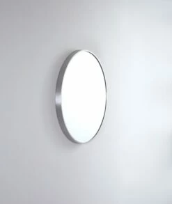Remer 610mm Bathroom Mirror Brushed Brass Frame Modern Round MR61-BB