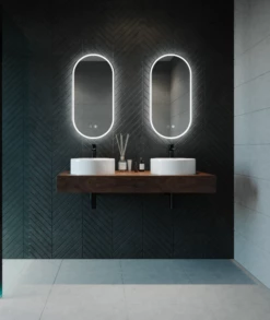 Remer 1200mm X 450mm LED Bathroom Mirror With Demister Gatsby D Frameless GG45120D