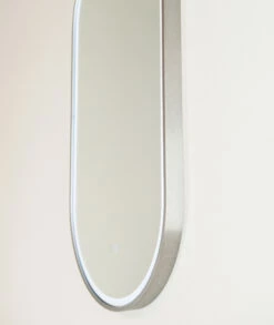 Remer 1200mm X 450mm LED Bathroom Mirror With Demister Gatsby D Brushed Nickel Frame GG45120D-BN