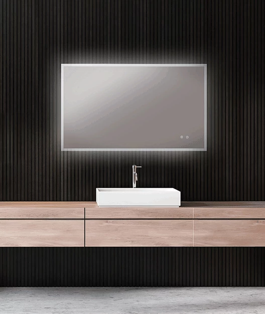Remer Kara DB LED Bathroom Mirror With Demister 1200mm X 750mm K12075DB 3 Remer Kara DB LED Bathroom Mirror With Demister 1200mm X 750mm K12075DB