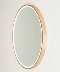 Remer Sphere DB 600mm Round Mirror Rose Gold Bluetooth Speakers & LED Lighting S60DB-RG