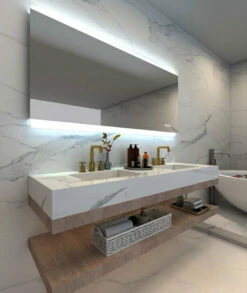 Remer Miro DB 1800mm X 850mm Bathroom Mirror LED Lighting With Bluetooth Speakers M180DB